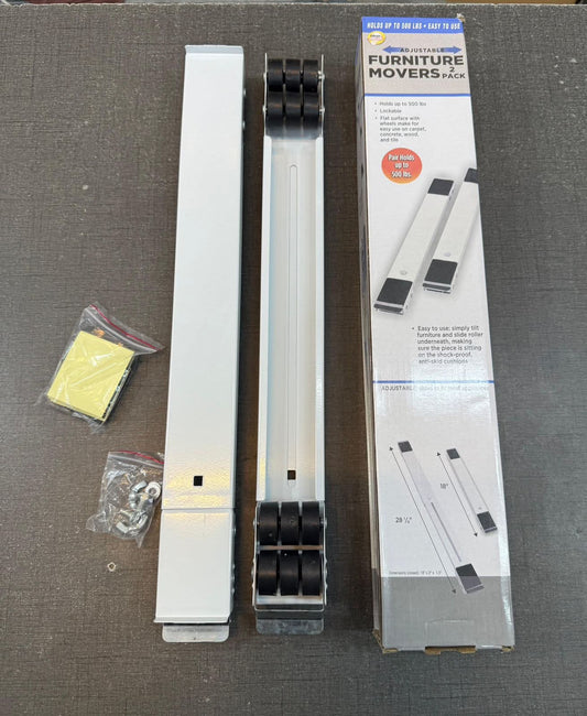 Adjustable Furniture Movers – Heavy Duty 2-Pack | Move Sofa, Fridge & Washing Machine Easily